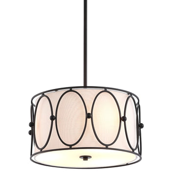 Violetta 19" Metal LED Pendant - JONATHAN Y